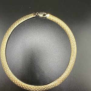 Vrg  JCM necklace woman Vermeil gold silver 925 Italy 16 inch stamped